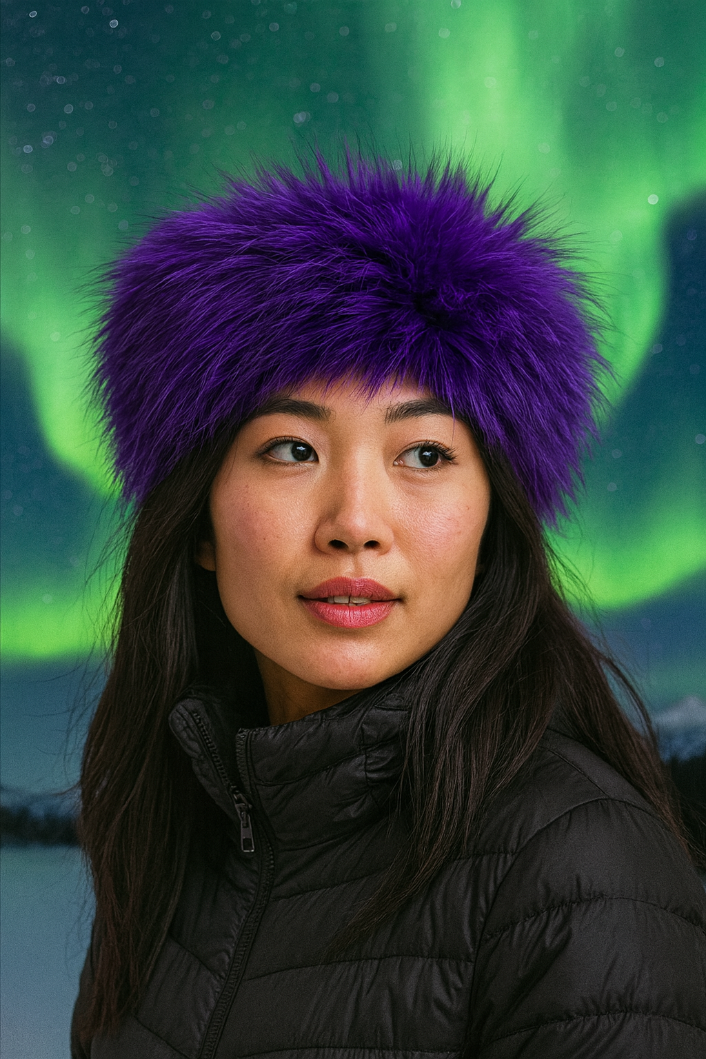 Purple Fox Headband