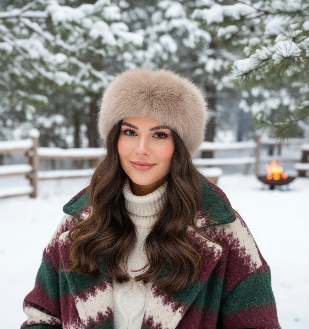 Taupe Fox Headband