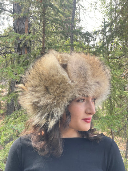 Full Coyote Trapper Hat