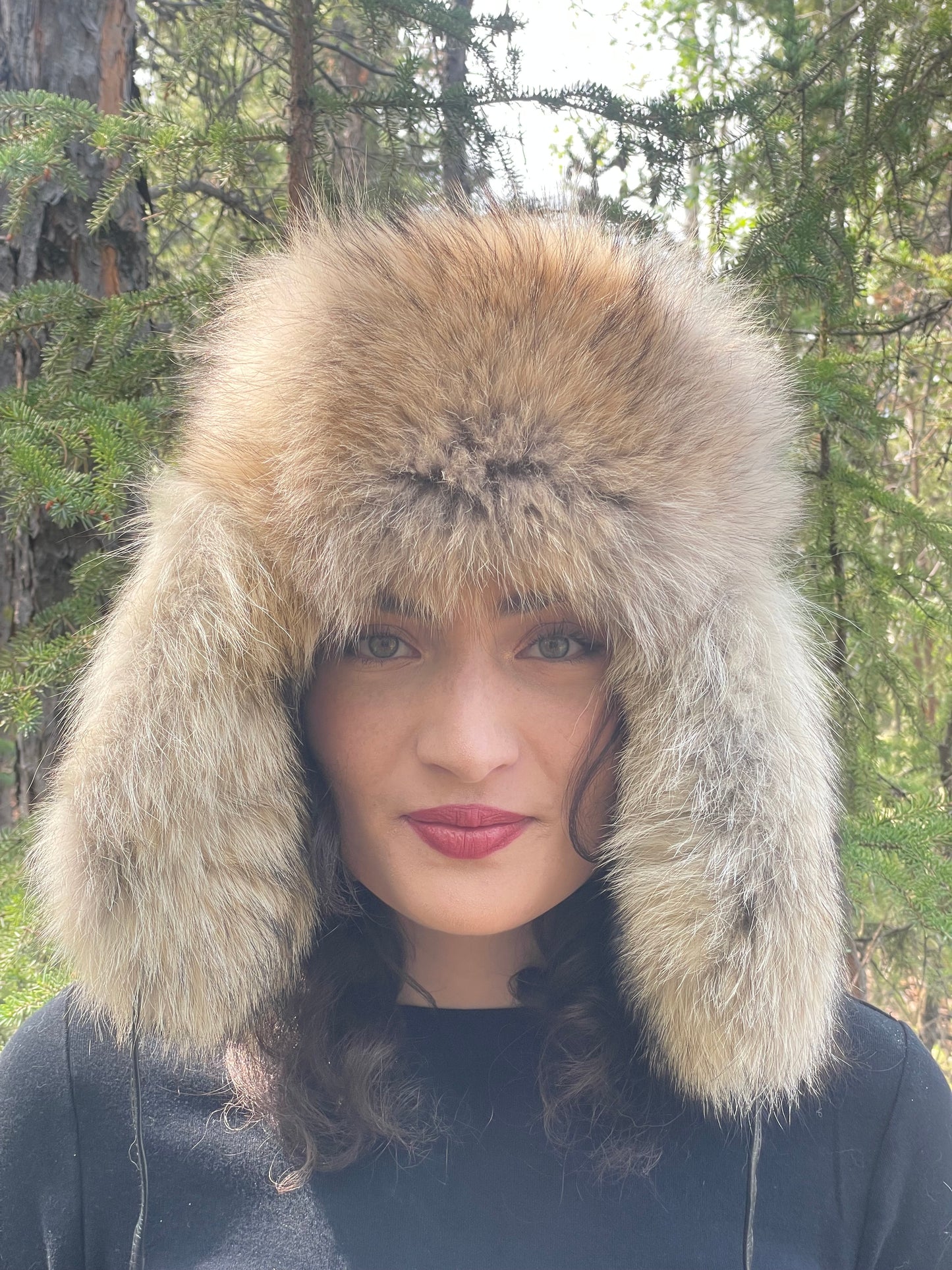 Full Coyote Trapper Hat