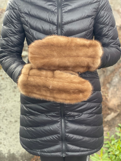 Ladies Mink Fur Mittens