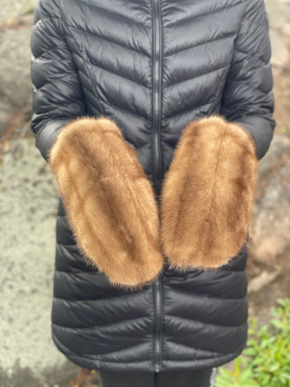 Ladies Mink Fur Mittens