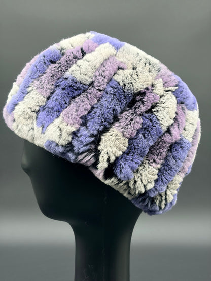 Grey/Purple Rabbit Headband