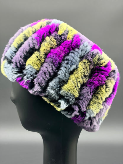 Pink/Purple/Yellow Rabbit Headband