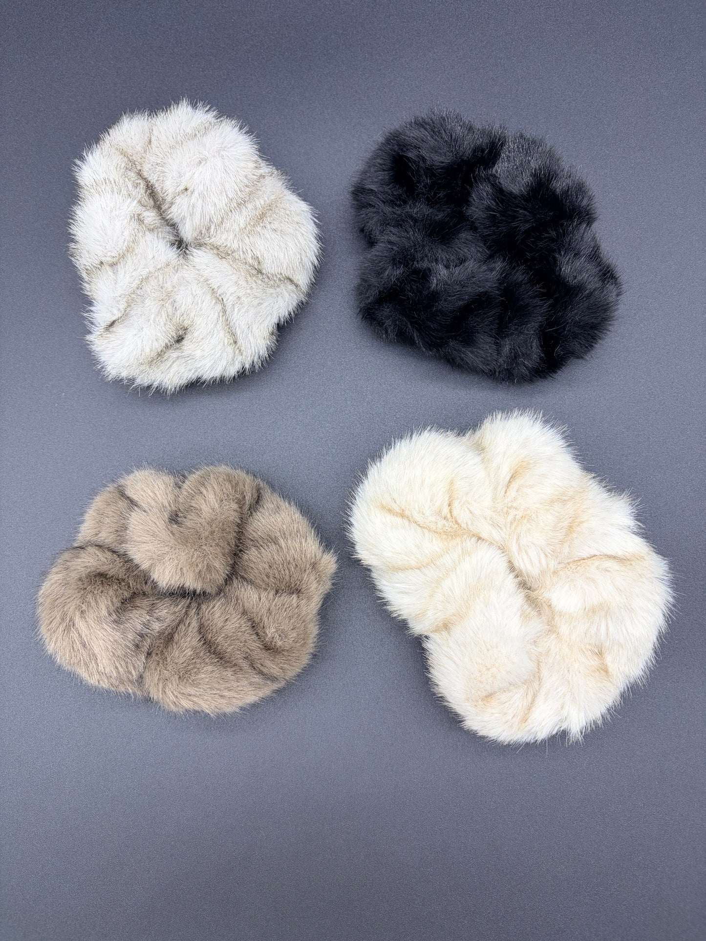 Mink Fur Scrunchie