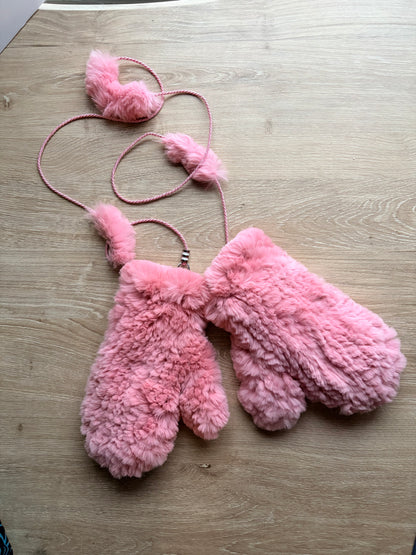 Rabbit Mitts with Keeper String
