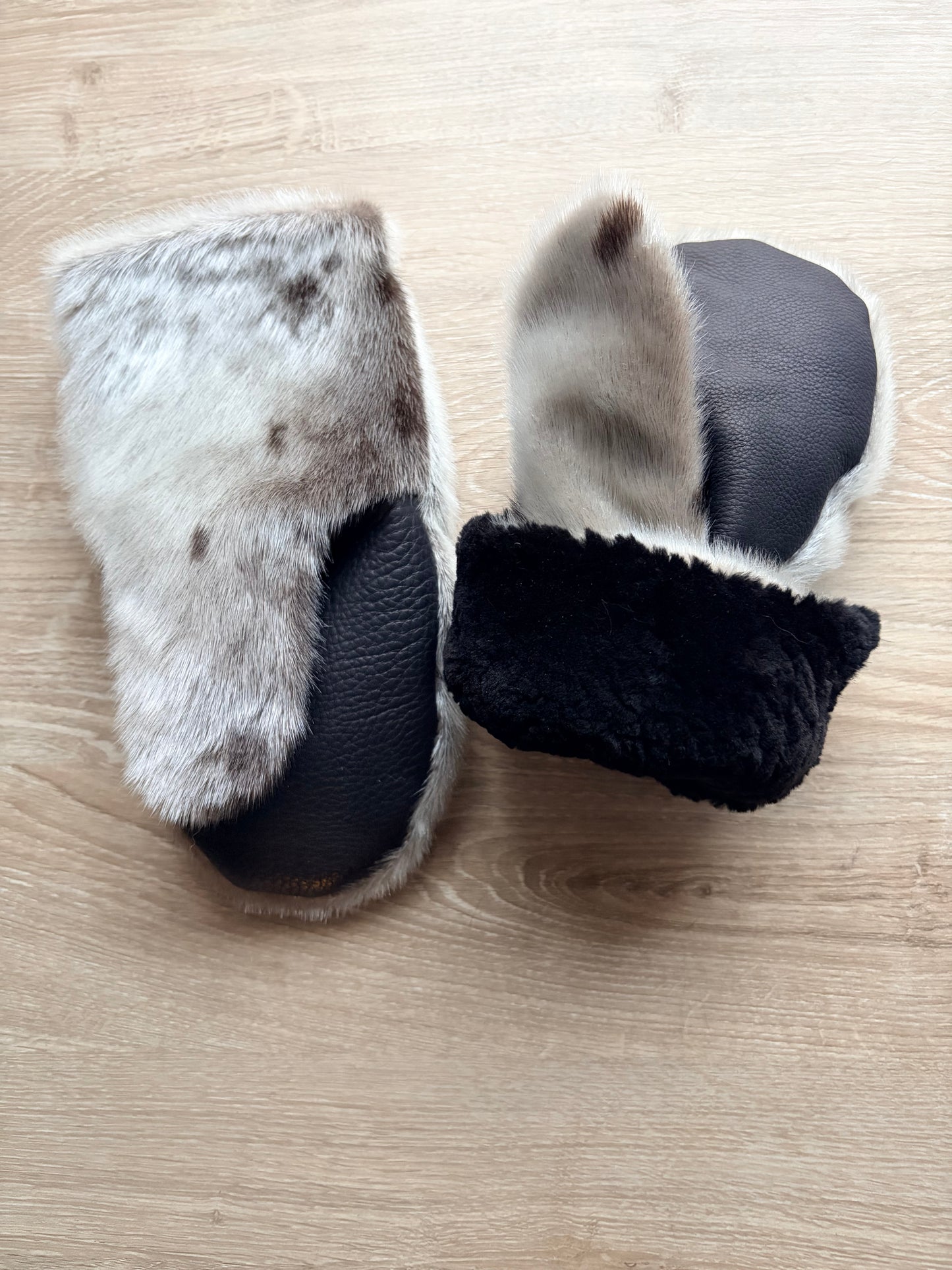 Sealskin Sheared Beaver Lined Mitts