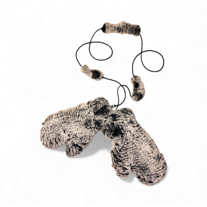 Rabbit Mitts with Keeper String