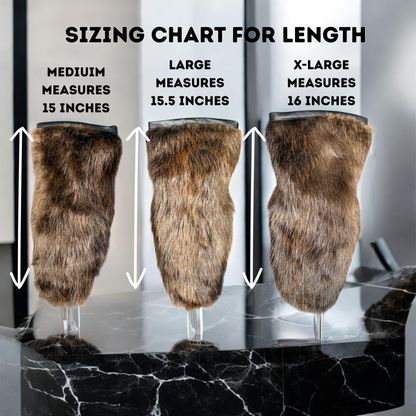 Beaver Long Gauntlet Mitts