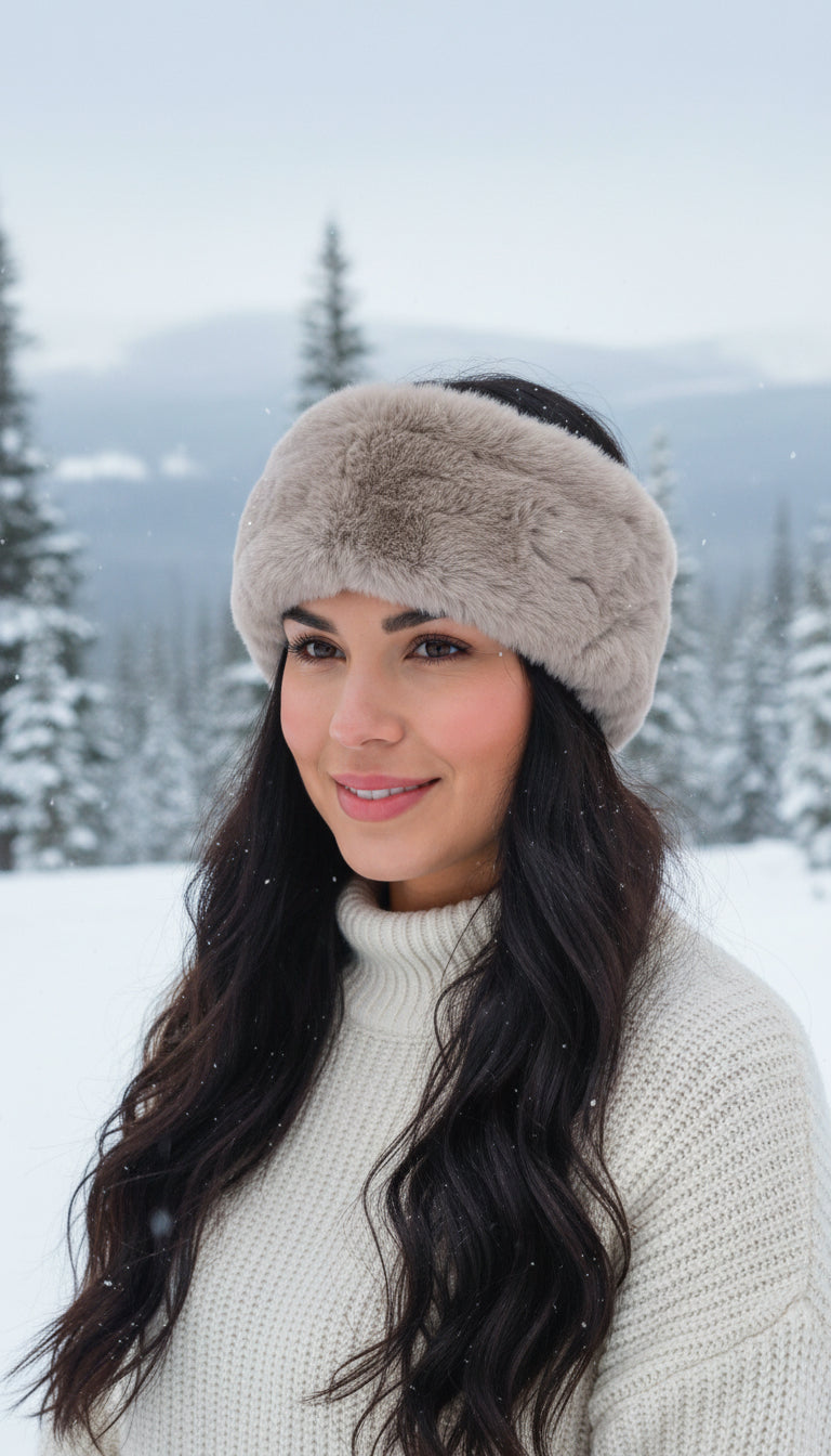 Beige Rabbit Headband