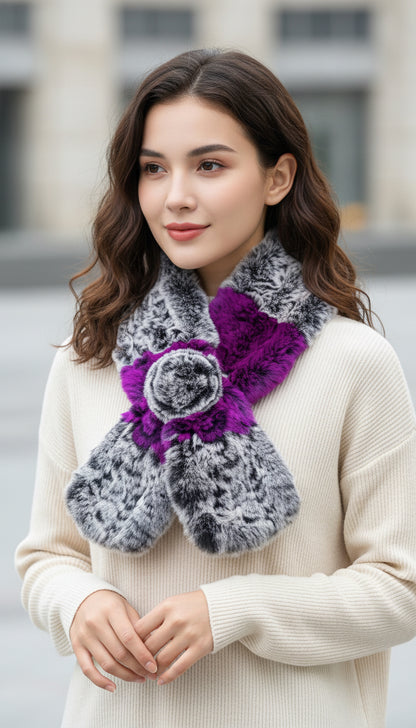 Rabbit Rosette Scarf