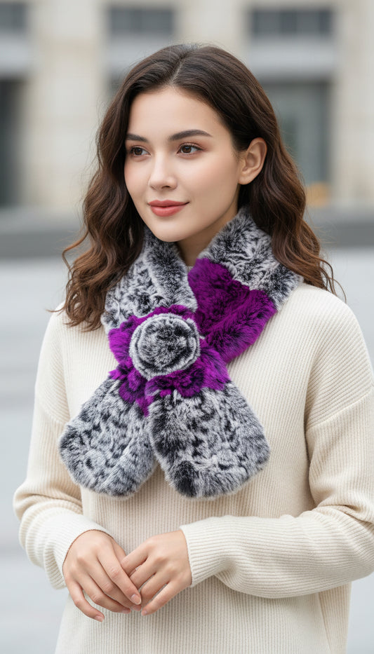 Rabbit Rosette Scarf