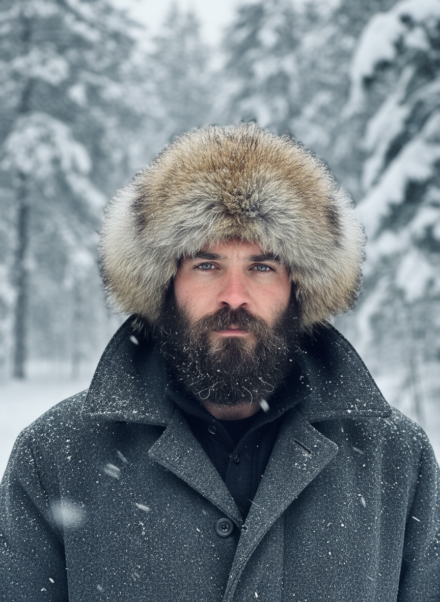 Full Coyote Trapper Hat