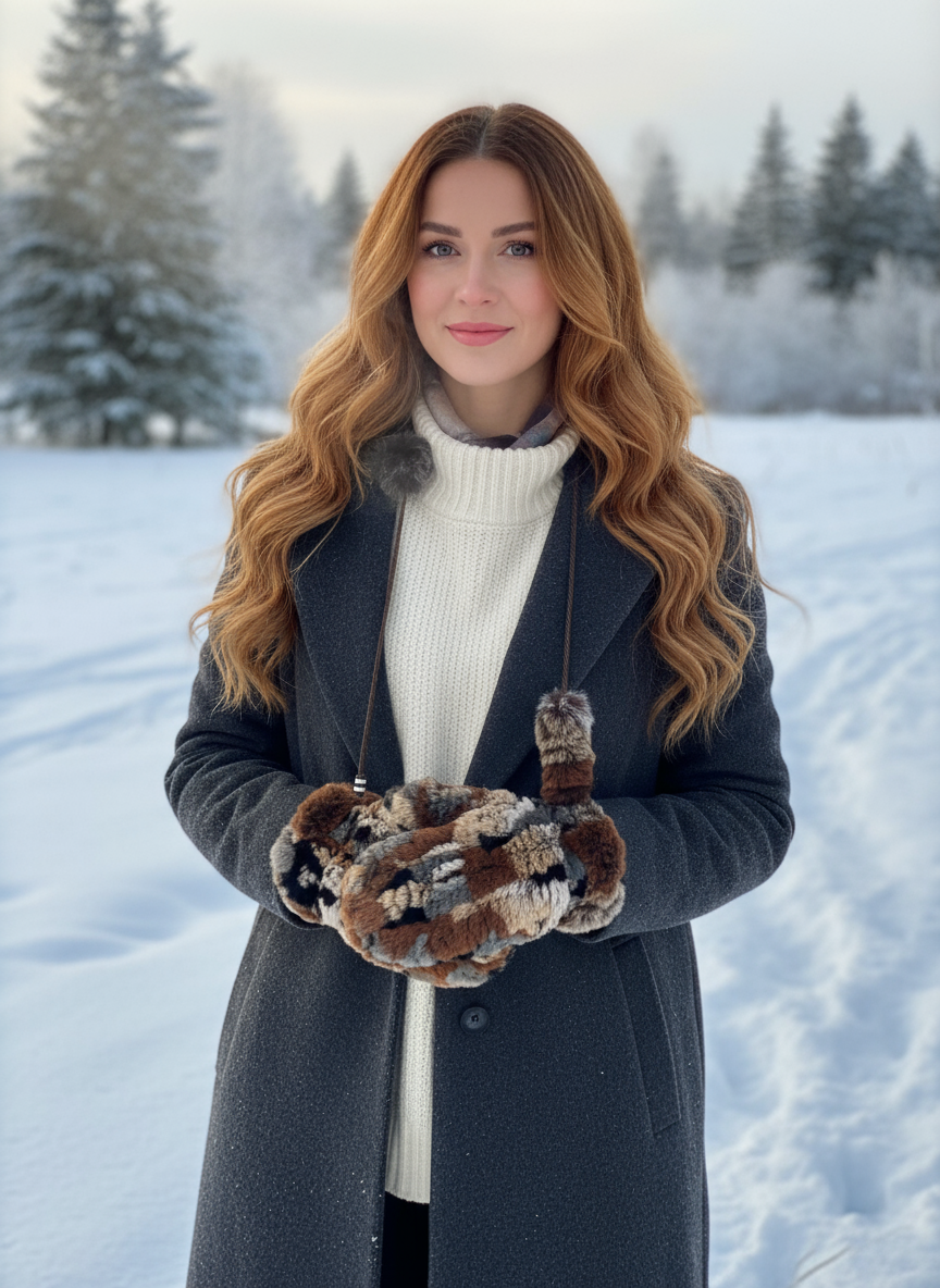 Rabbit Mitts with Keeper String