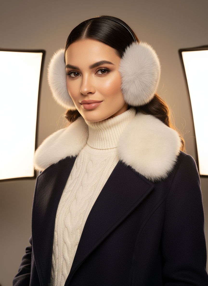 Fox Fur Earmuffs