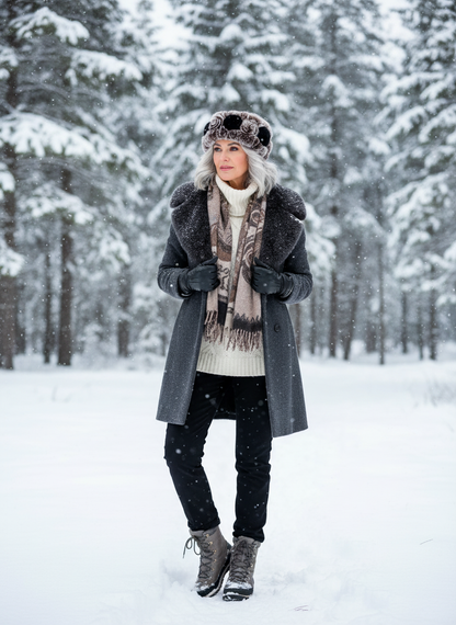 Rabbit Rose Headband/Neckwarmer