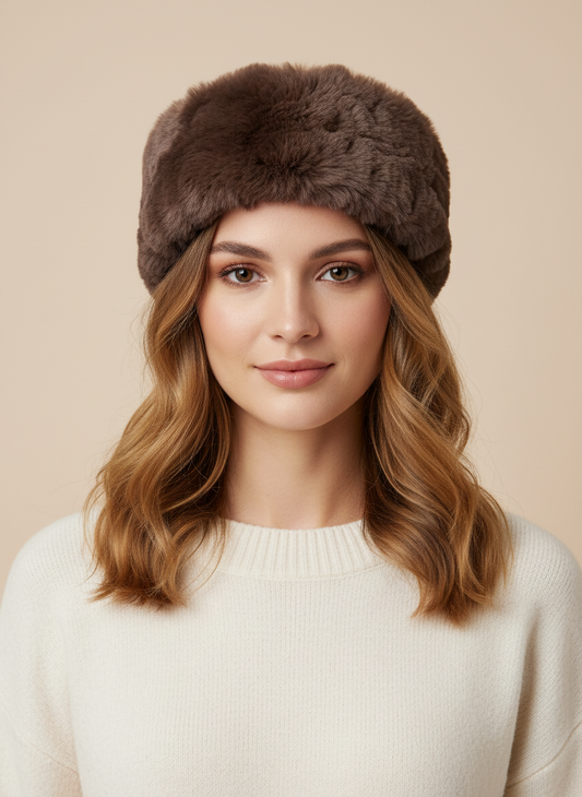 Dark Brown Rabbit Headband