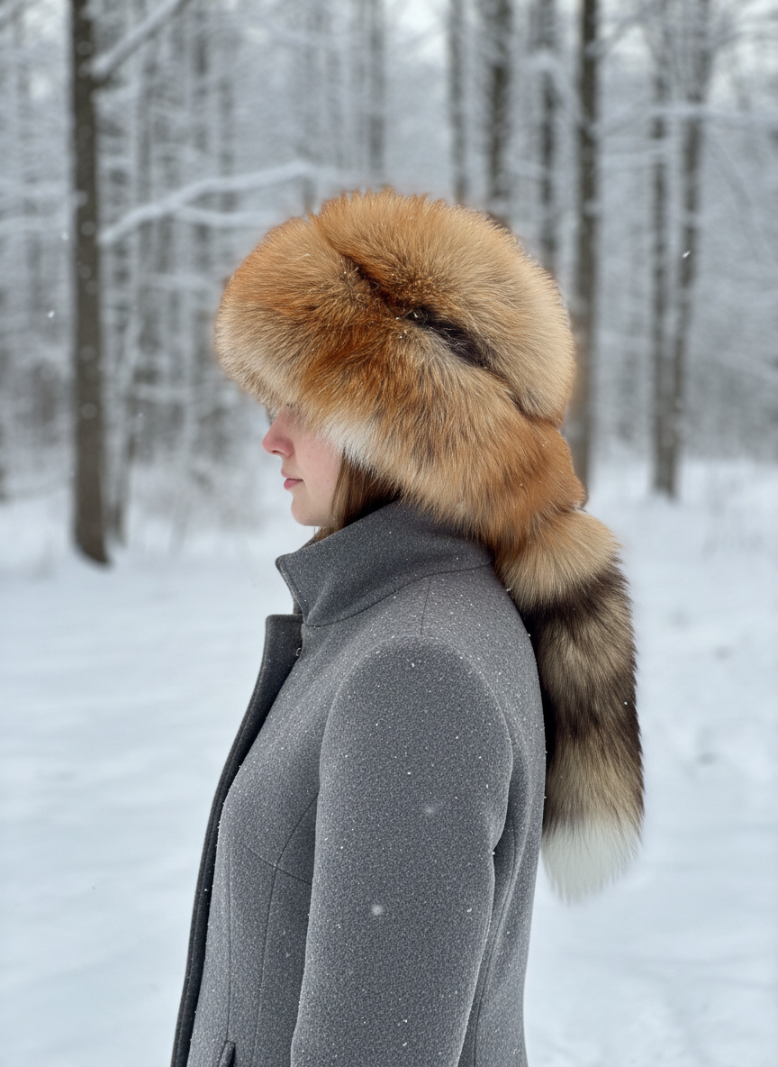 Fox Hat With Tail