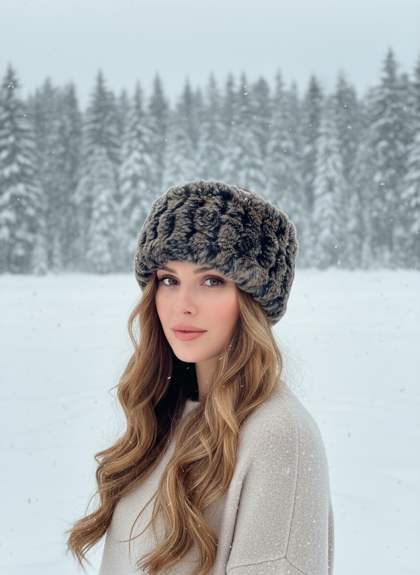 Cafe Rabbit Fur Headband