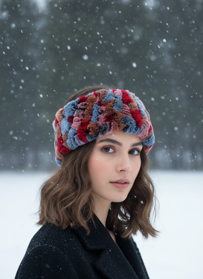 Red/Blue/Pink Rabbit Headband