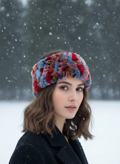 Red/Blue/Pink Rabbit Headband