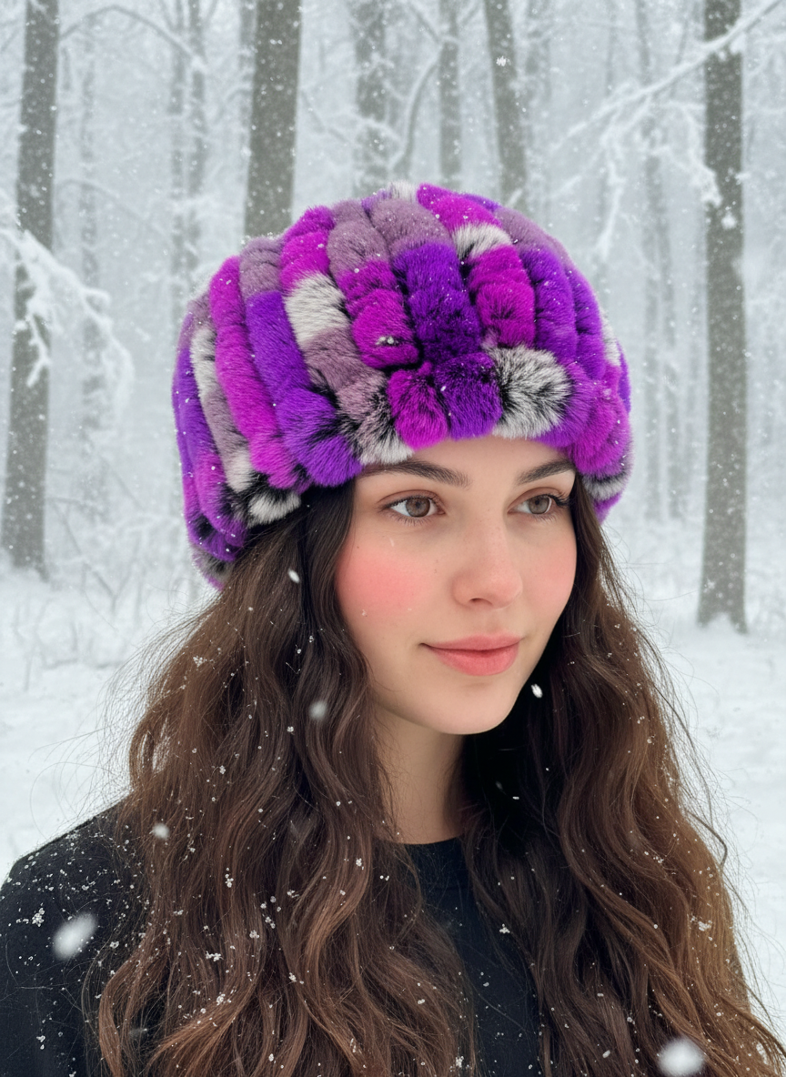 Pink/Purple/Grey Rabbit Headband