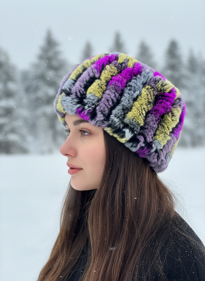 Pink/Purple/Yellow Rabbit Headband