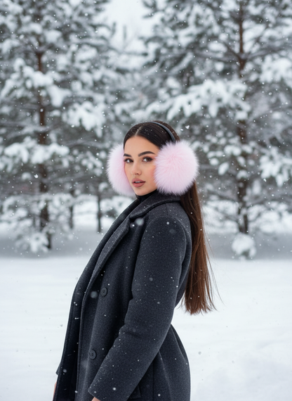Fox Fur Earmuffs