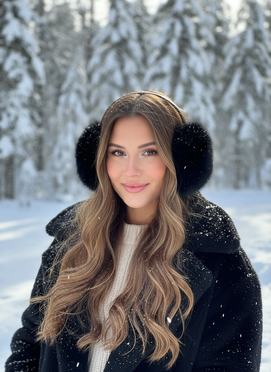 Fox Fur Earmuffs