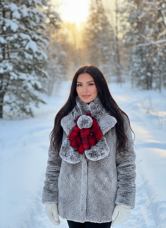 Rabbit Rosette Scarf