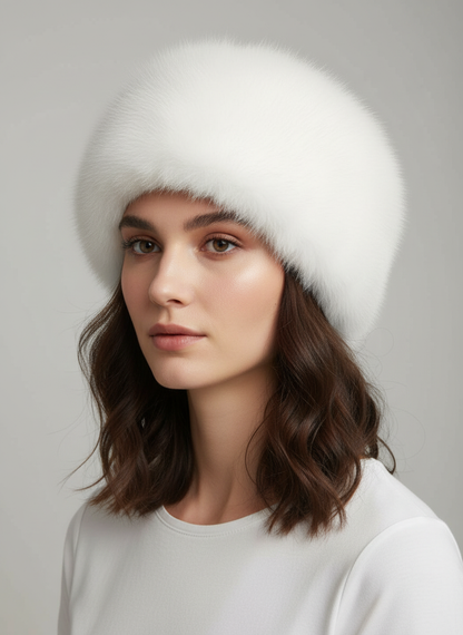 White Fox Hat