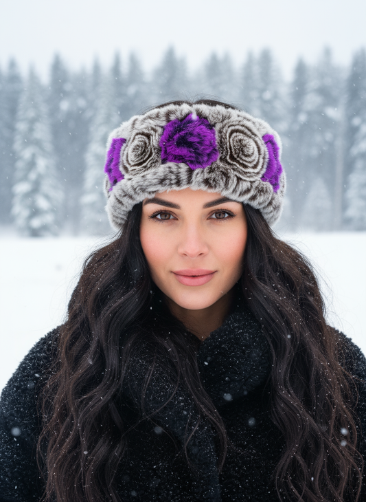 Rabbit Rose Headband/Neckwarmer