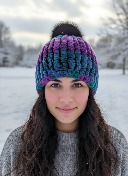 Rabbit Pom Pom Hat