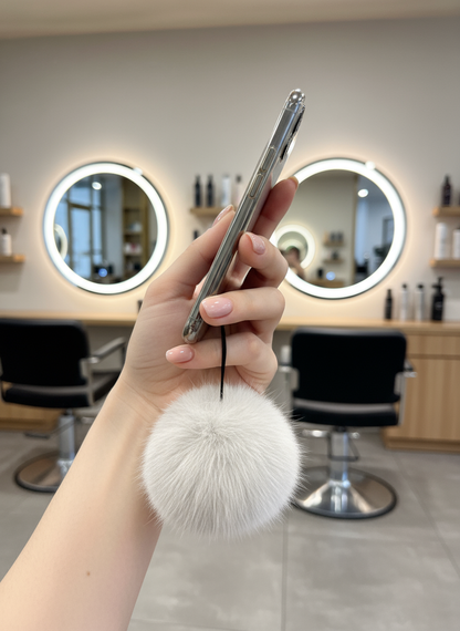 Rabbit Pom Pom Lanyard