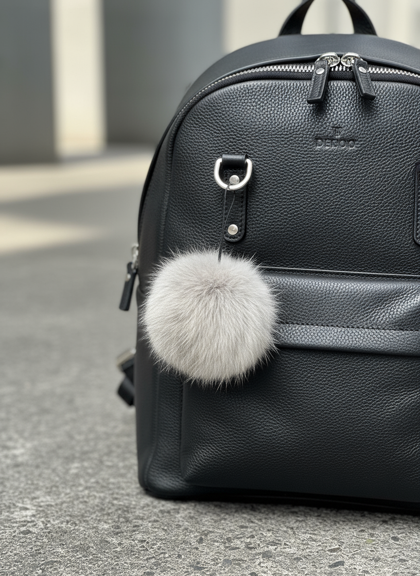 Rabbit Pom Pom Lanyard