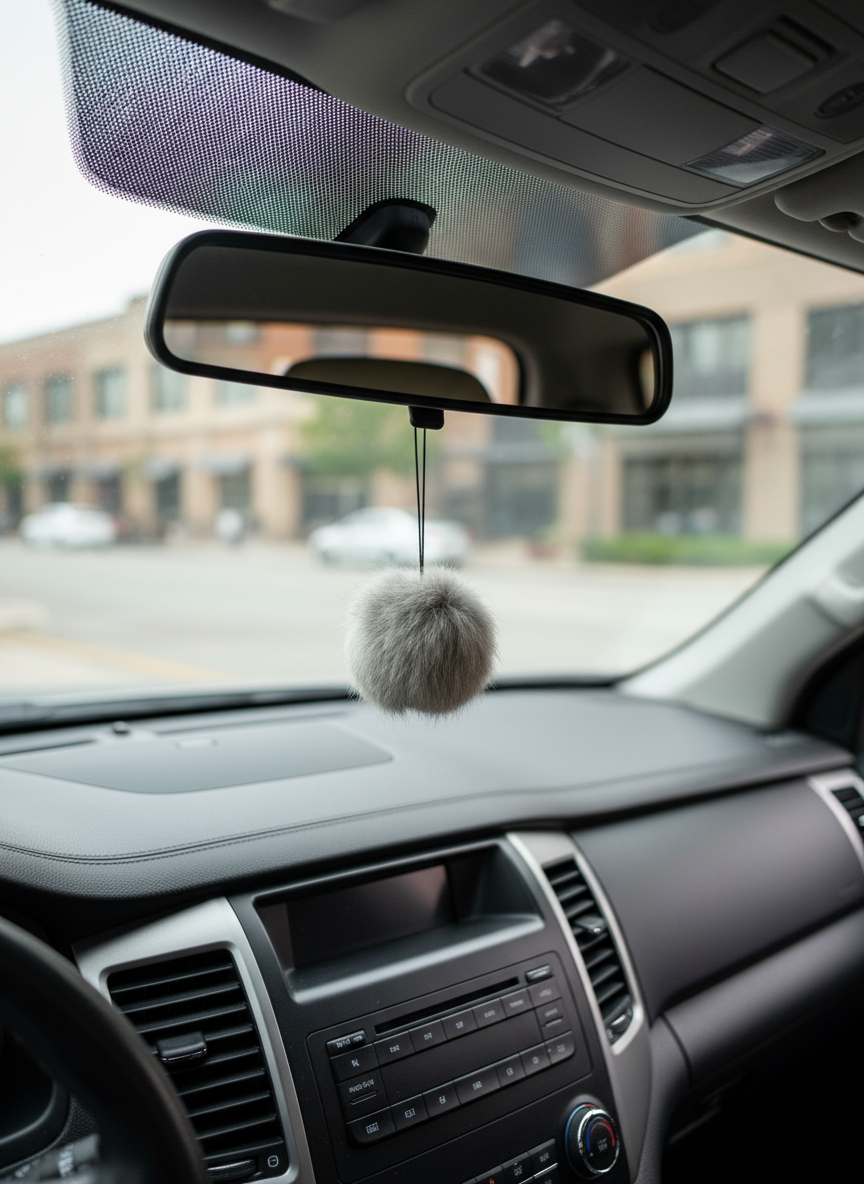 Rabbit Pom Pom Lanyard