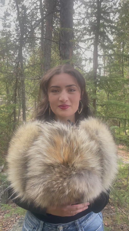 Full Coyote Trapper Hat